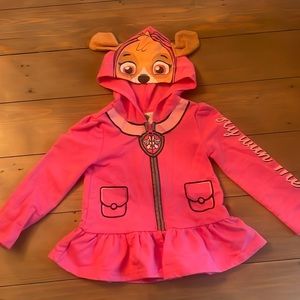 Size 3T Girls Skye Paw Patrol Hooded Sweatshirt